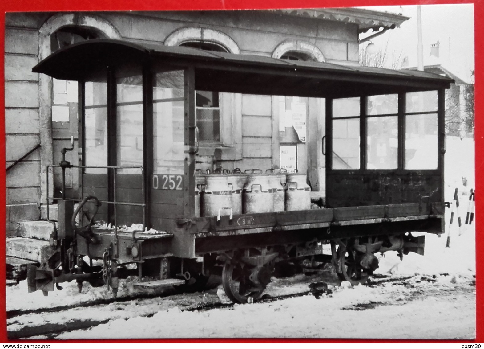 CP Train - Wagon Marchandises O 252 Devant La Laiterie De Savigny - Photo M Grandguillaume N° 3TL - Savigny