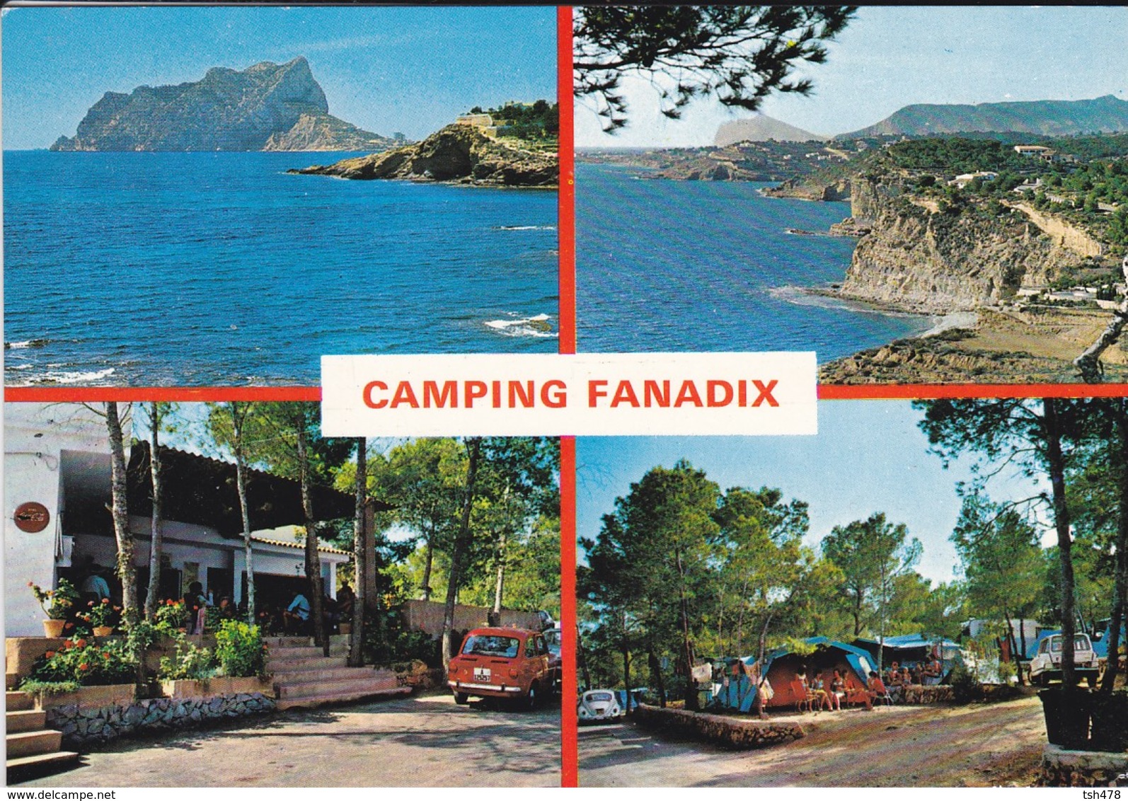 ESPAGNE---BENISA--camping FANADIX---( Peu Courante )--voir 2 Scans - Alicante