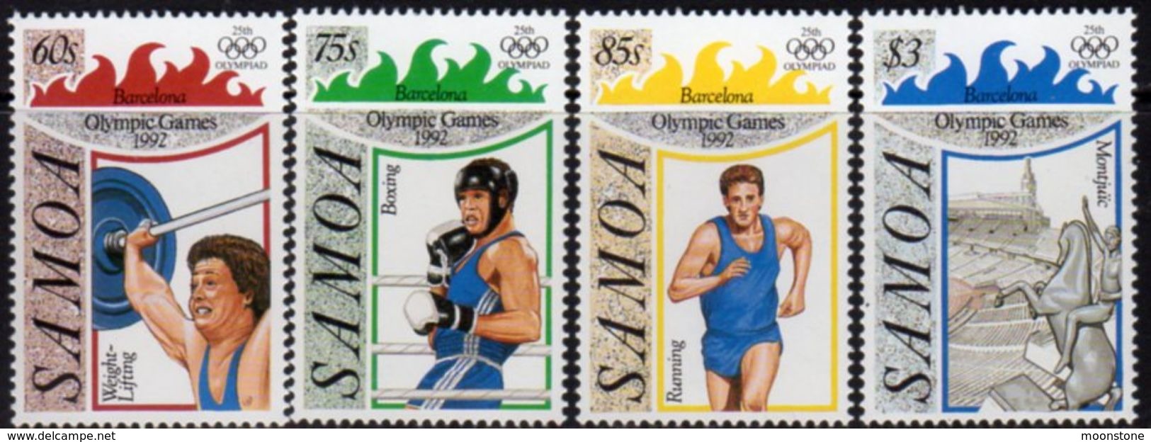 Samoa 1992 Olympic Games Set Of 4, MNH, SG 882/5 - Samoa