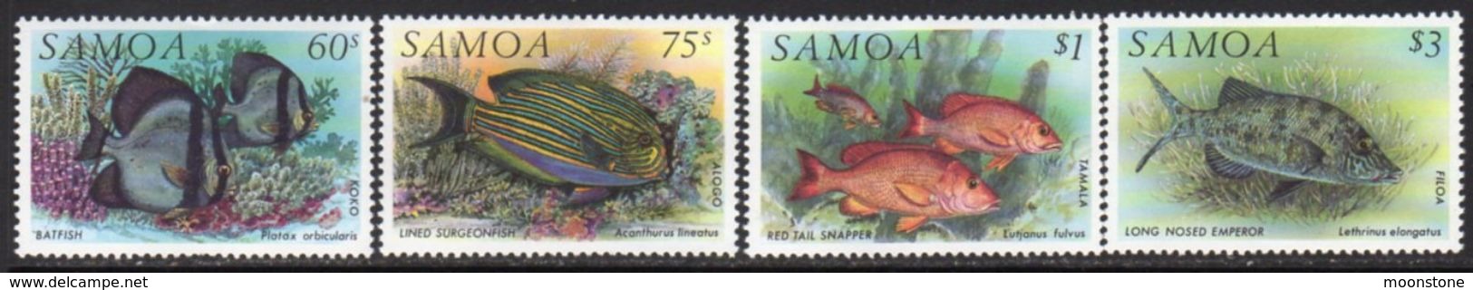 Samoa 1993 Fish Set Of 4, MNH, SG 890/3 - Samoa