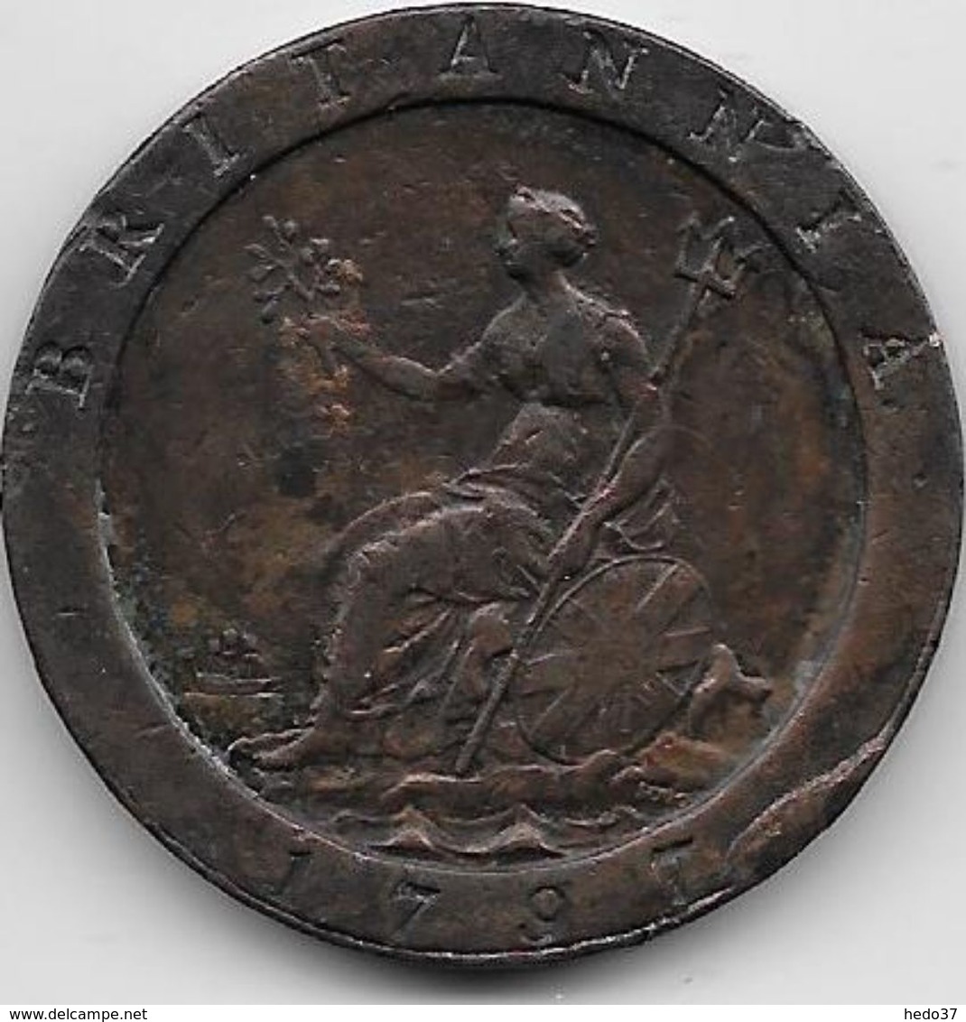 Grande Bretagne - Georges III - Penny - 1797  - Cuivre - Autres & Non Classés
