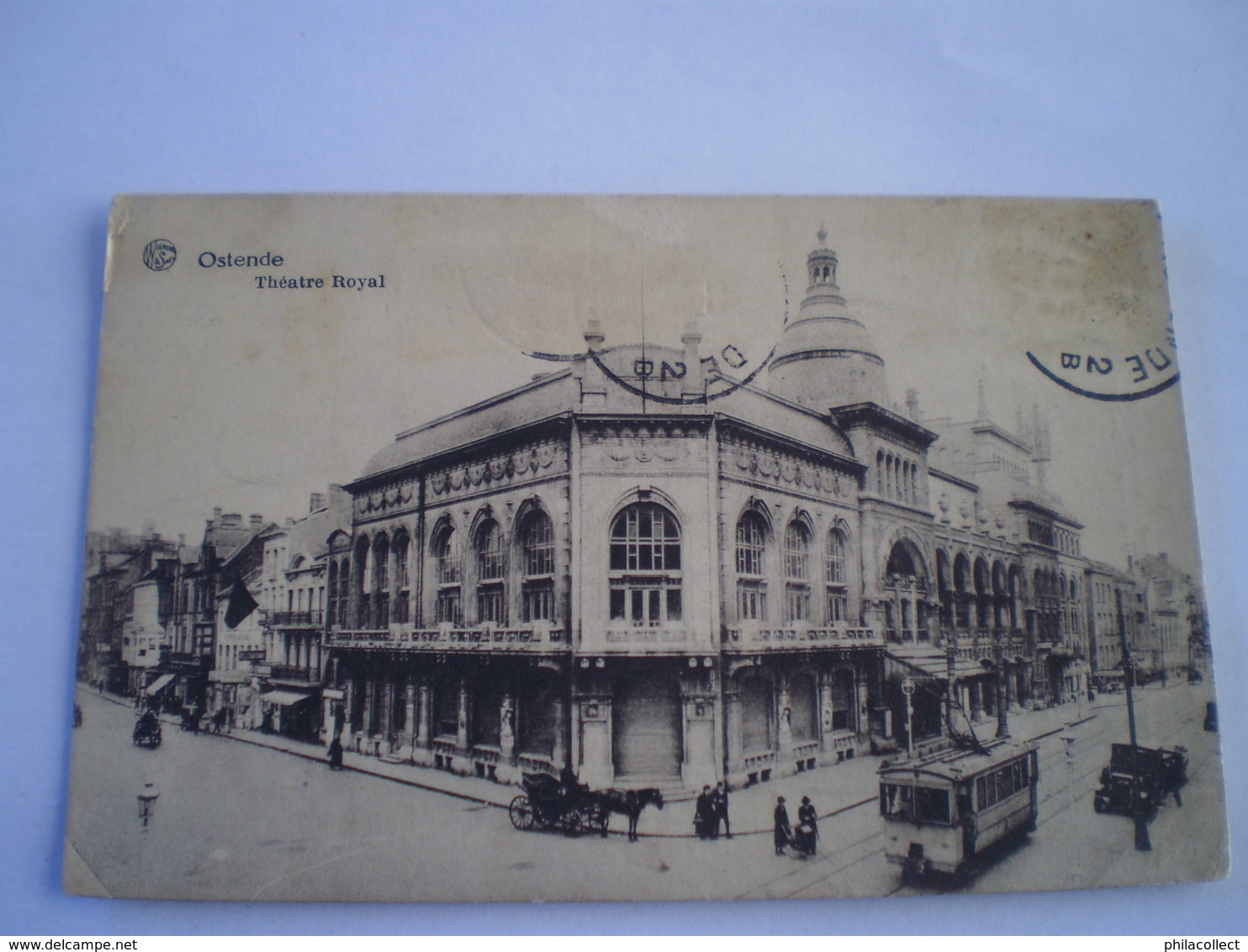 Oostende - Ostende // Theatre Royal - Tram // Used 1929 Rare - Zeldzaam - Oostende