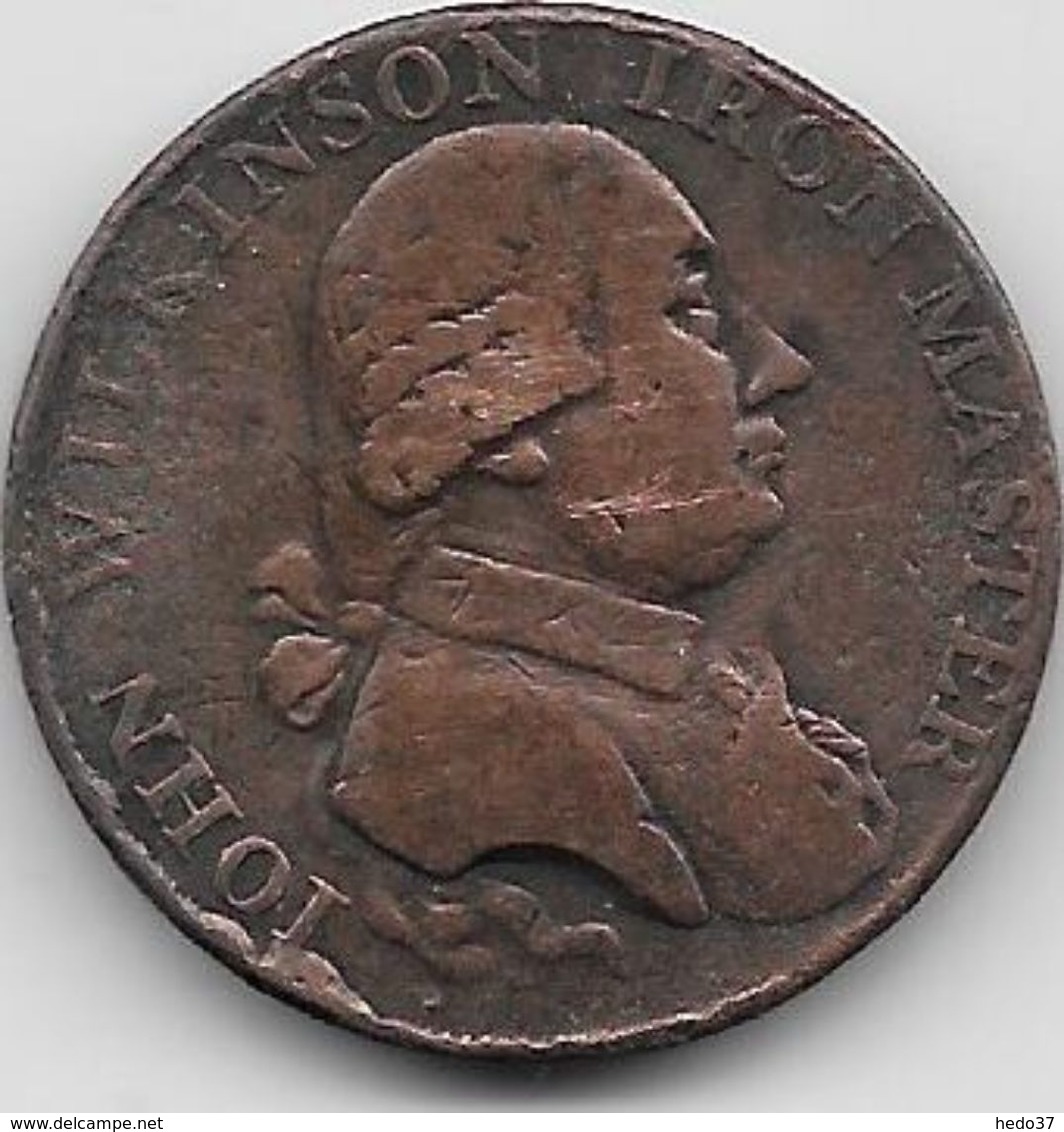 Grande Bretagne - Iohn Wilkinson Iron Master - 1792  - Cuivre - Altri & Non Classificati