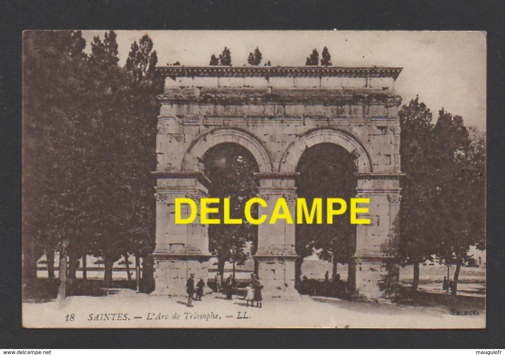 DF / 17 CHARENTE MARITIME / SAINTES / L' ARC DE TRIOMPHE / ANIMÉE / CIRCULÉE EN 1919 - Saintes