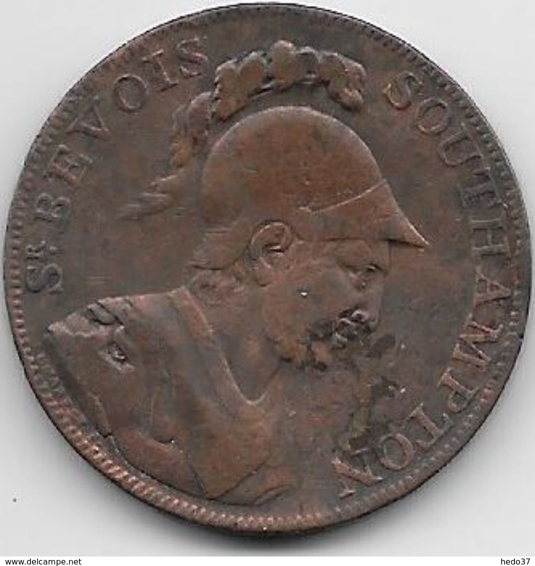Grande Bretagne - Sir Bevois - Half Penny - 1791 - Cuivre - Autres & Non Classés