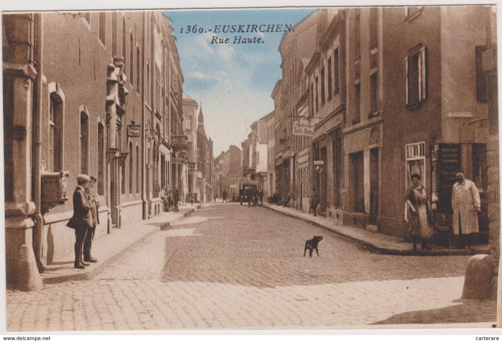 Deutschland,DEUTSCHES,ALLEMAGNE,Rhénanie Du Nord Westphalie,CITY EUSKIRCHEN,rue Haute,chien,the People - Euskirchen