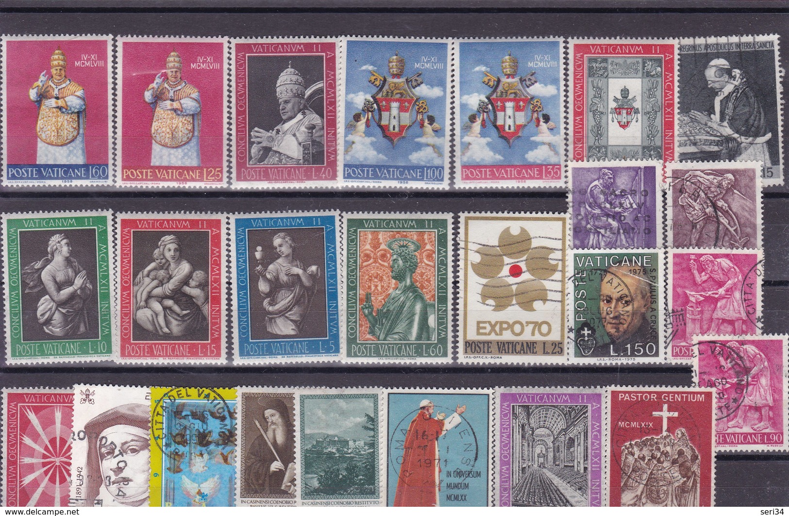 VATICAN : Y&T : Lot De 25 Timbres Oblitérés Et** - Neufs