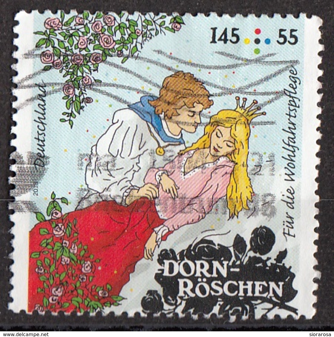 Germania 2015 Mi. 3134 Favole : DORN-ROSCHEN - Bella Addormentata Grimm Used Deutschland Germany - Verhalen, Fabels En Legenden