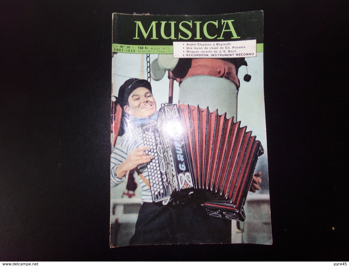 Revue " Musica " 46 Pages, N° 29 Août 1956, André Cluytens à Bayreuth, L'accordéon Instrument Méconnu ... - Music