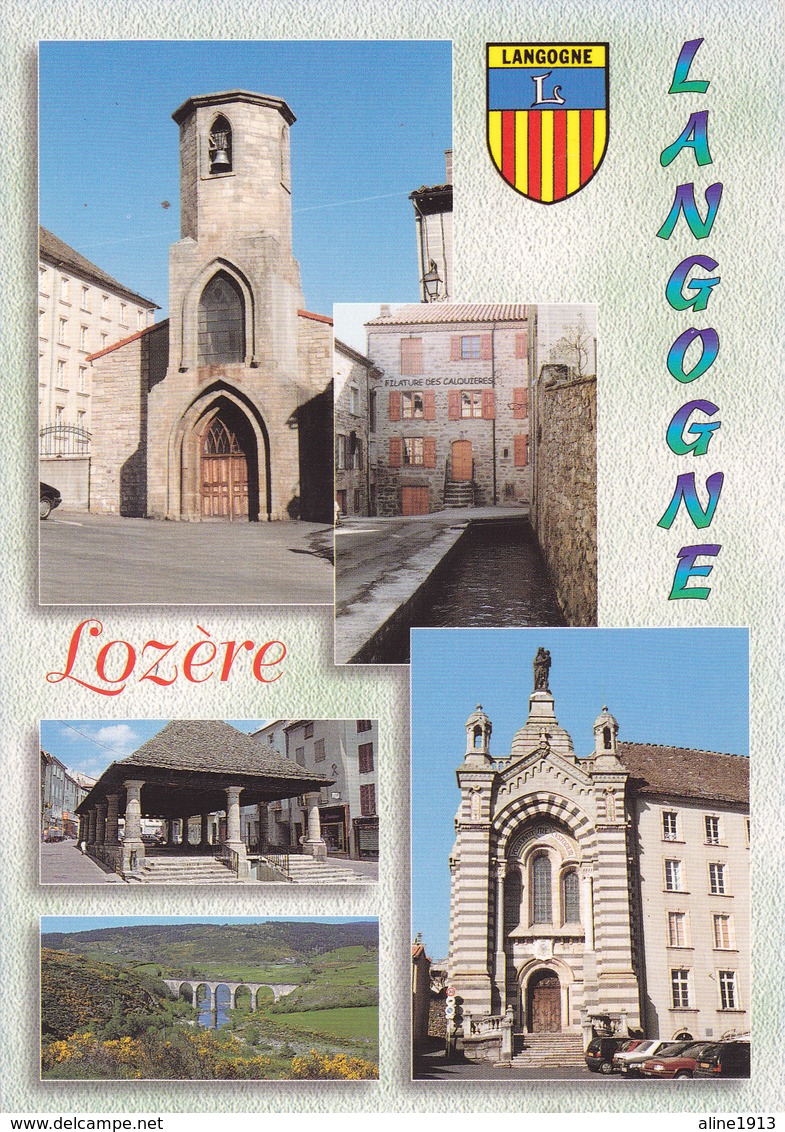 48  LANGOGNE / MULTIVUES / BLASON - Langogne