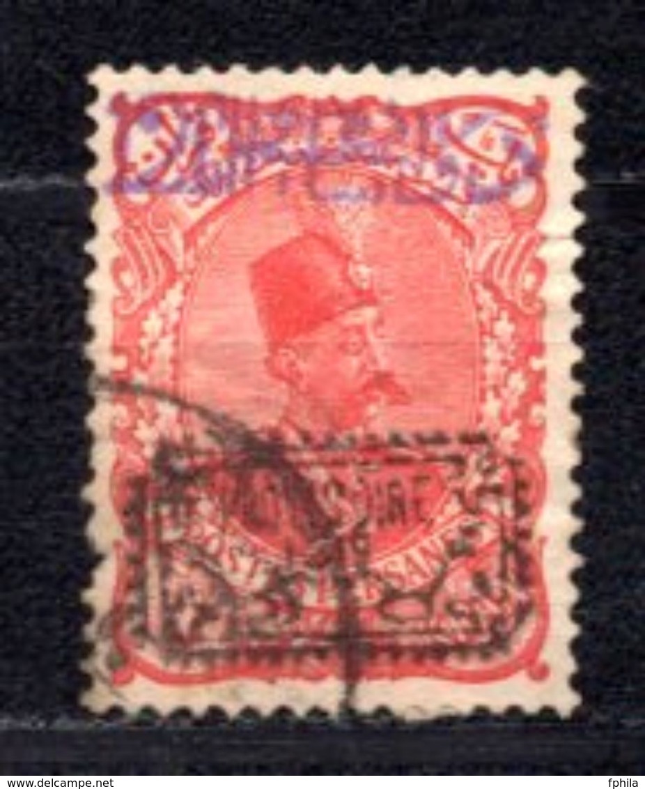 1902 IRAN 1KR./12CH. OVERPRINTED PROVISOIRE OVERPRINT MICHEL: 146 USED - Iran