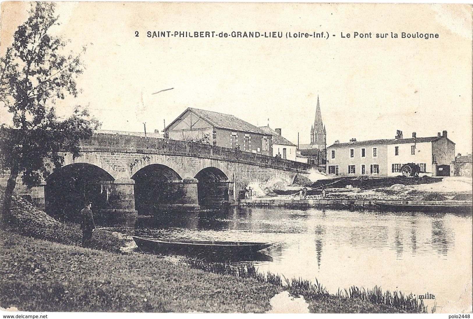 CPA - Saint Philibert De Grand Lieu - Le Pont Sur La Boulogne - Saint-Philbert-de-Grand-Lieu
