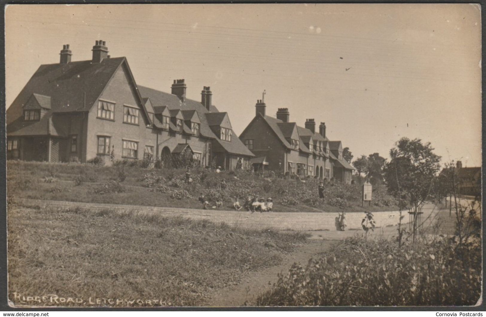 Ridge Road, Letchworth, Hertfordshire, 1919 - RP Postcard - Hertfordshire