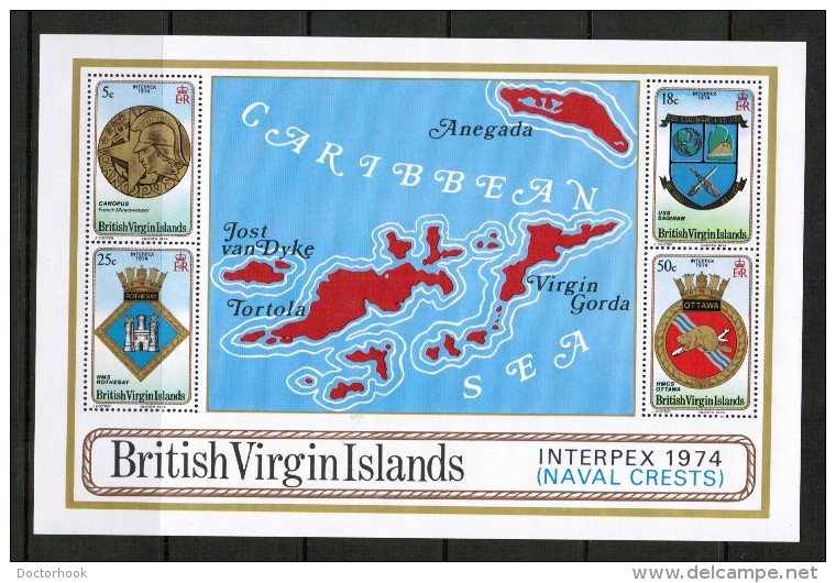 VIRGIN ISLANDS  Scott # 269a** VF MINT NH Souvenir Sheet SS-110 - British Virgin Islands