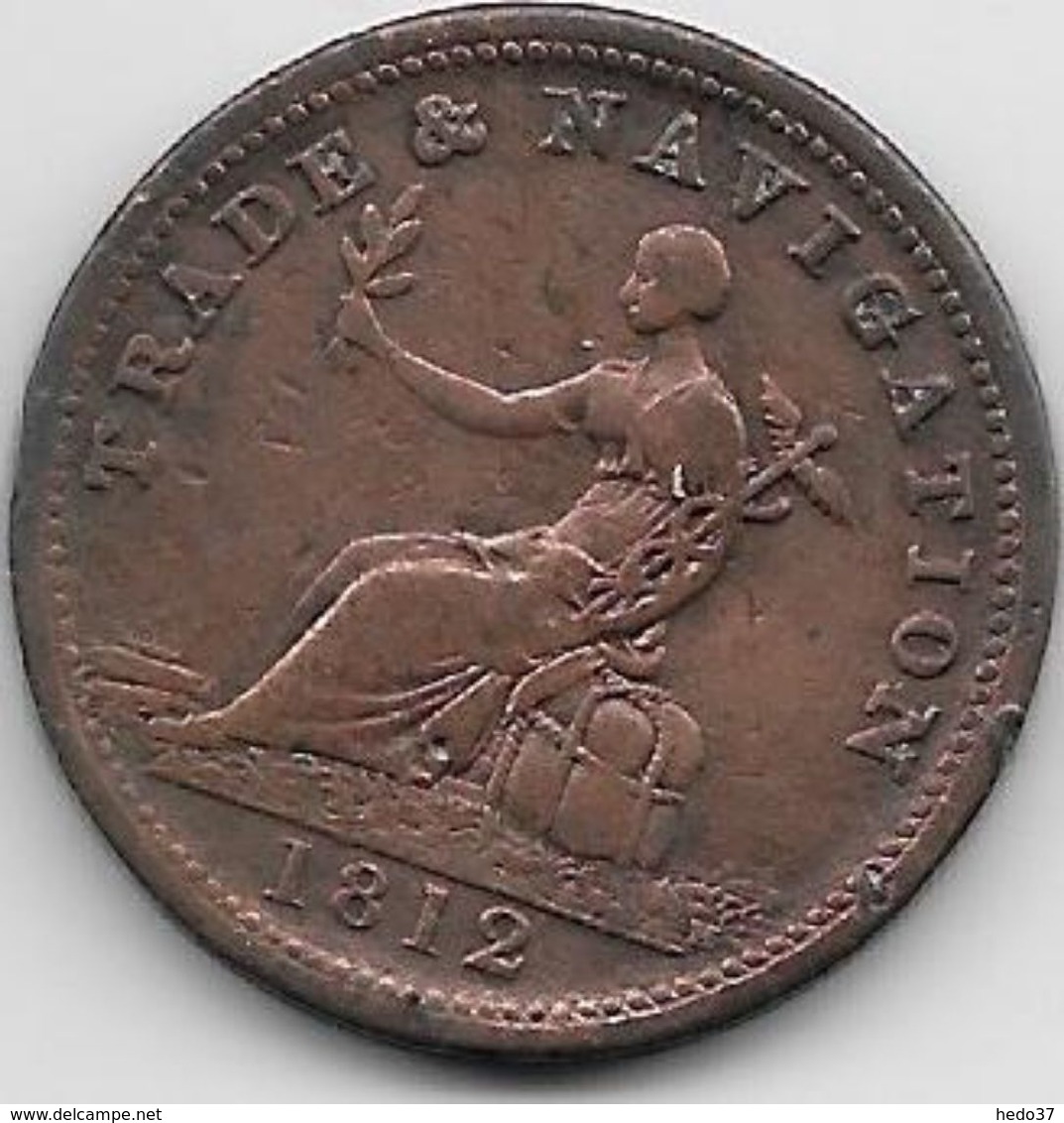 Grande Bretagne - Half Penny - 1812 - Autres & Non Classés