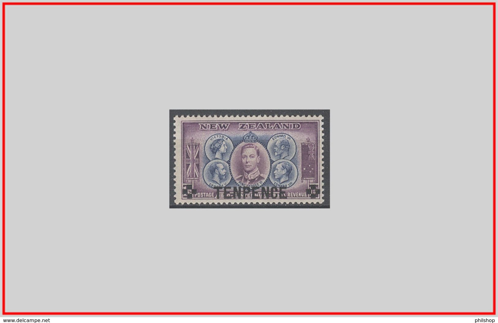 Nuova Zelanda 1944 - Cat. 266 (MNH **) Girgio VI Sovrastampato - George VI Overprinted (010536) - Nuovi