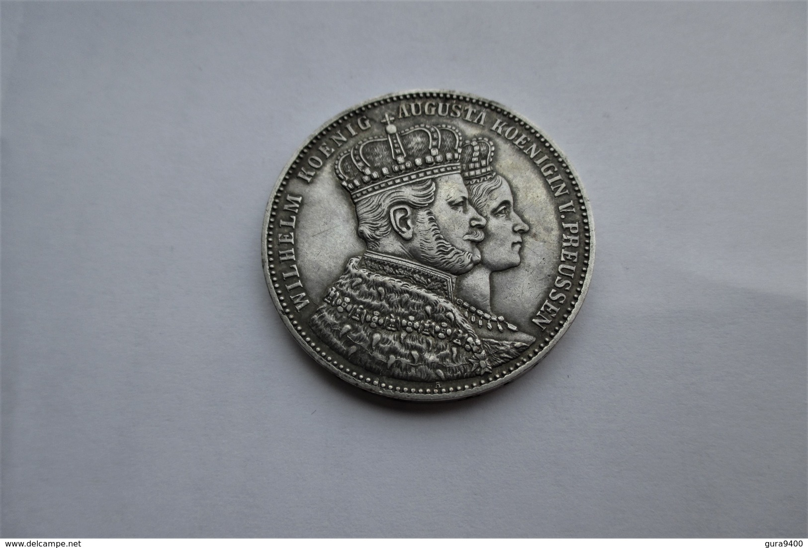 Prussia, 1 Thaler, 1861 Coronation Of Wilhelm And Augusta - Taler Et Doppeltaler