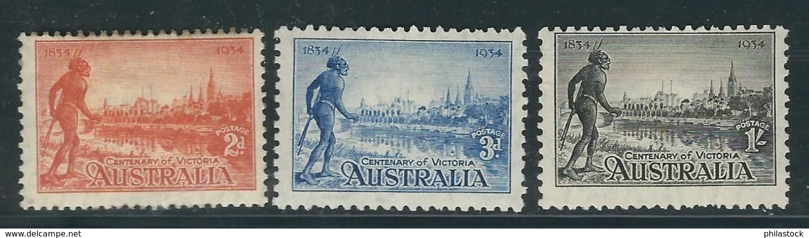 AUSTRALIE  N° 94 à 96 *. - Mint Stamps