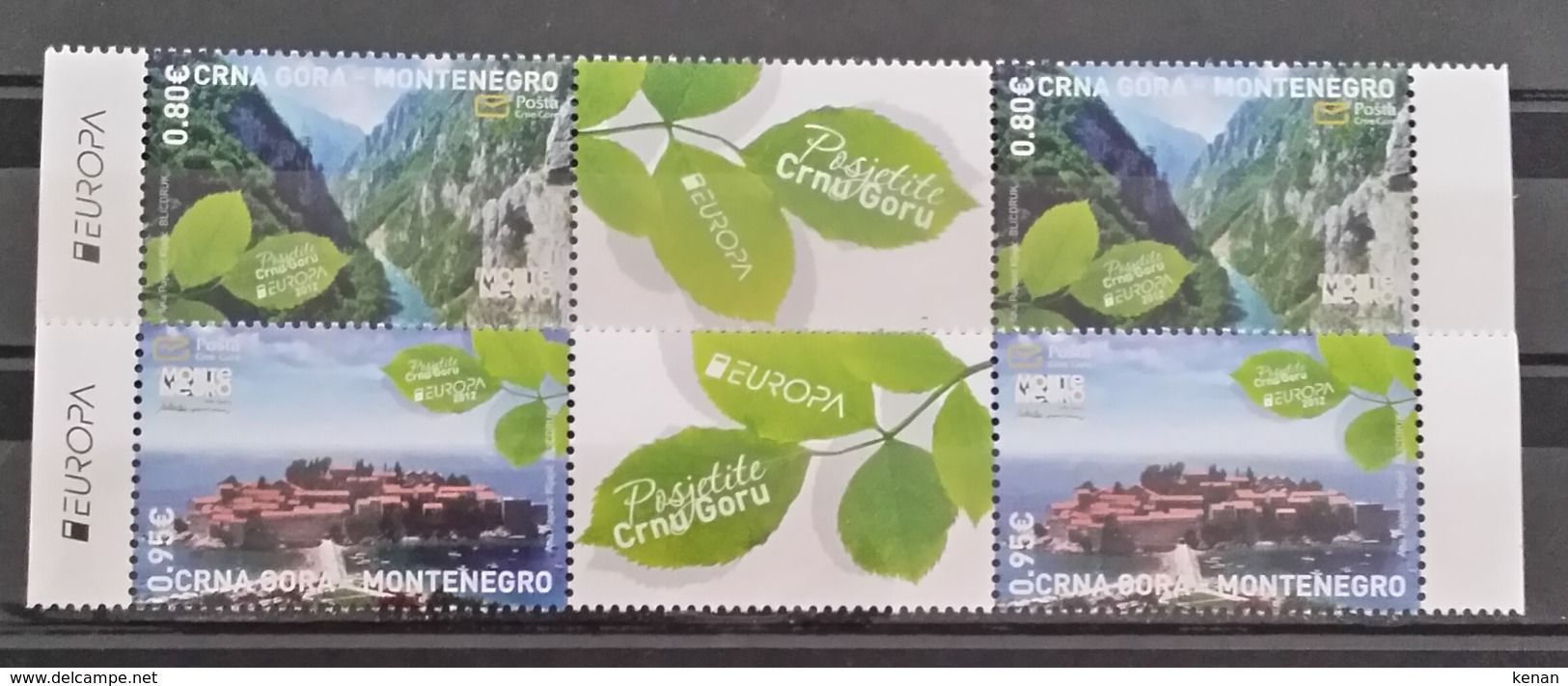 Montenegro, 2012, Mi: 310/11, Pair With Labels (MNH) - 2012