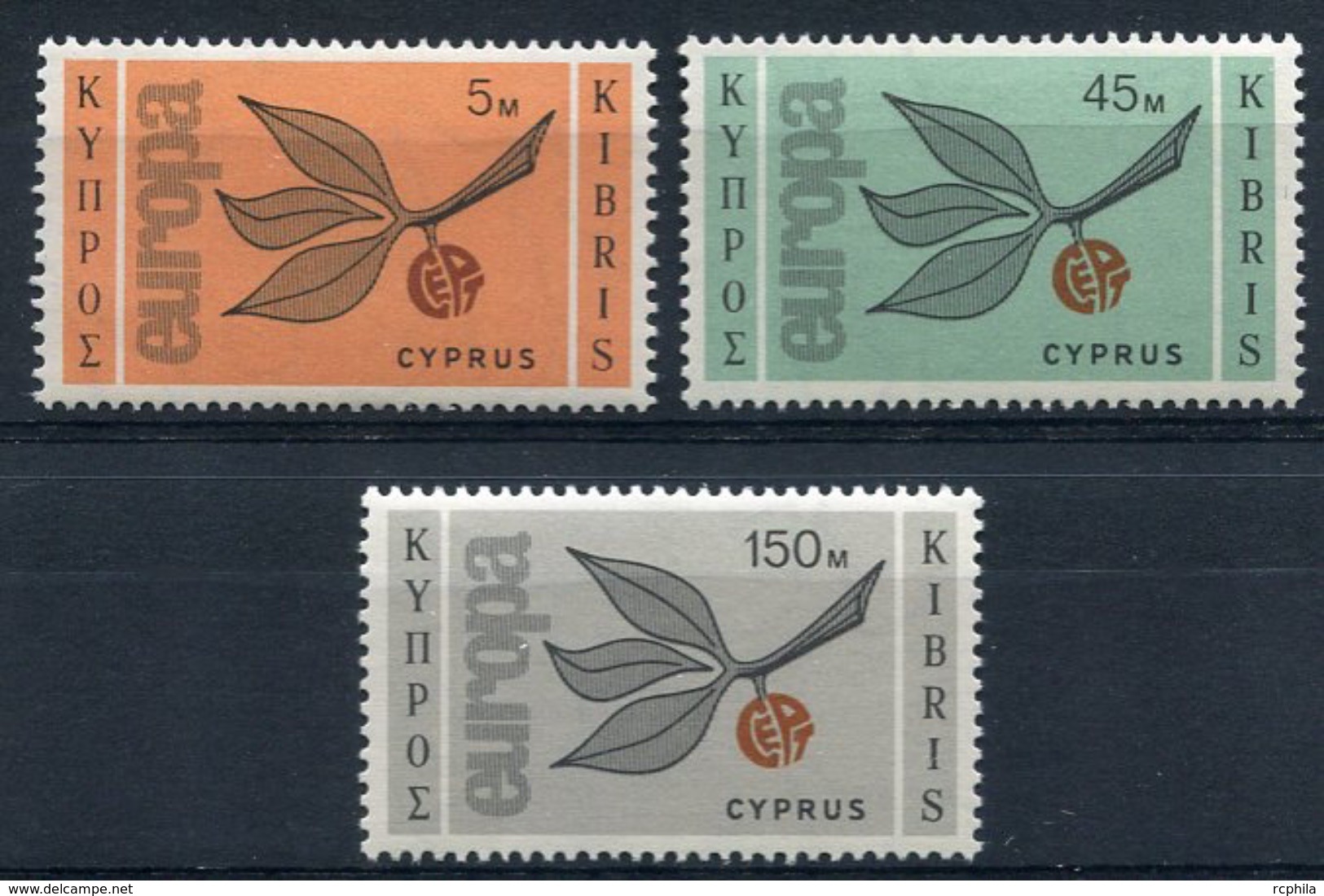 RC 8020 CHYPRE CYPRUS 250 / 252 - SERIE EUROPA 1965 COMPLÈTE COTE 50€ NEUF ** TB - Chipre (...-1960)