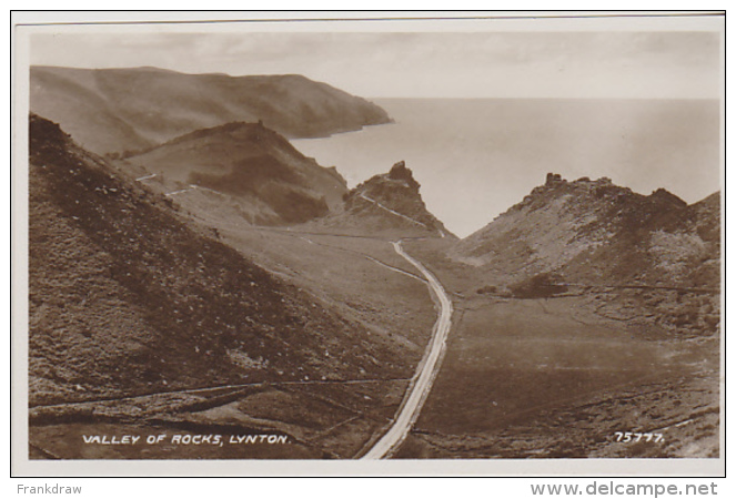 Postcard - Valley Of The Rocks, Lynton - Card No. 75777 - VG - Unclassified