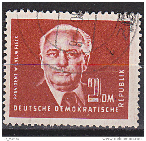 Wilhelm Pieck II 2 DM Gest. Wz. Posthorn, Geprüft Germany East DDR 326 Bedarfsgestempelt - Gebruikt