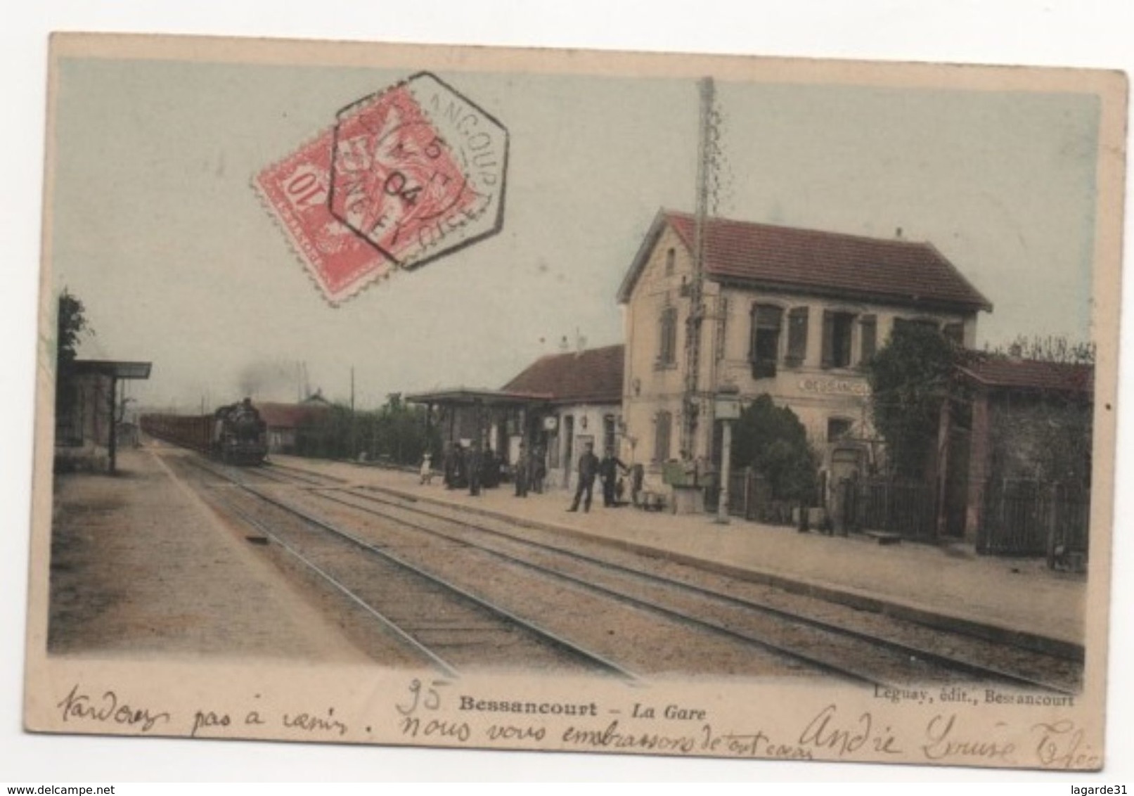 A2003020 - 95 BESSANCOURT - La Gare - Cachet Hexagonal 1904 - Autres & Non Classés