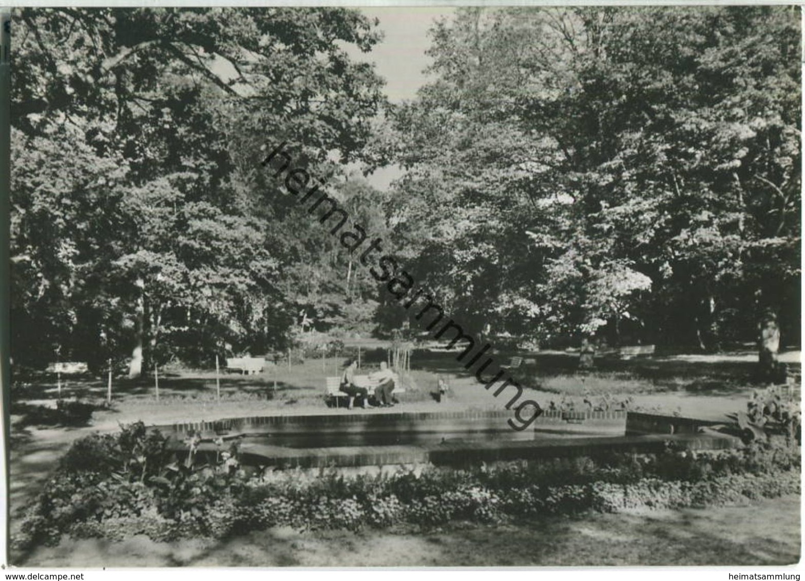 Bad Düben - Im Kurpark - Foto-Ansichtskarte Grossformat - VEB Bild Und Heimat Reichenbach - Bad Düben