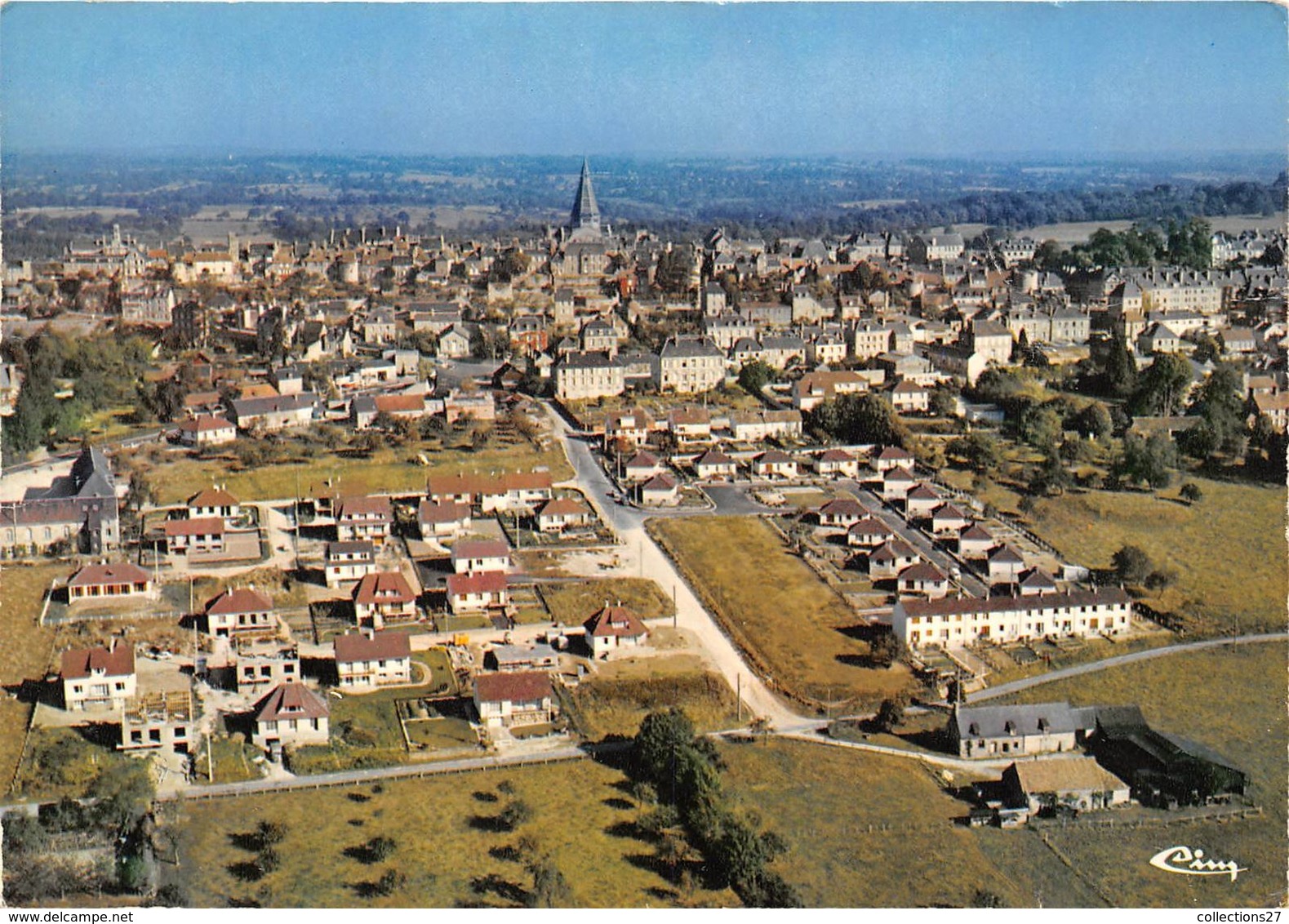 61-DOMFRONT- VUE AERIENNE - Domfront