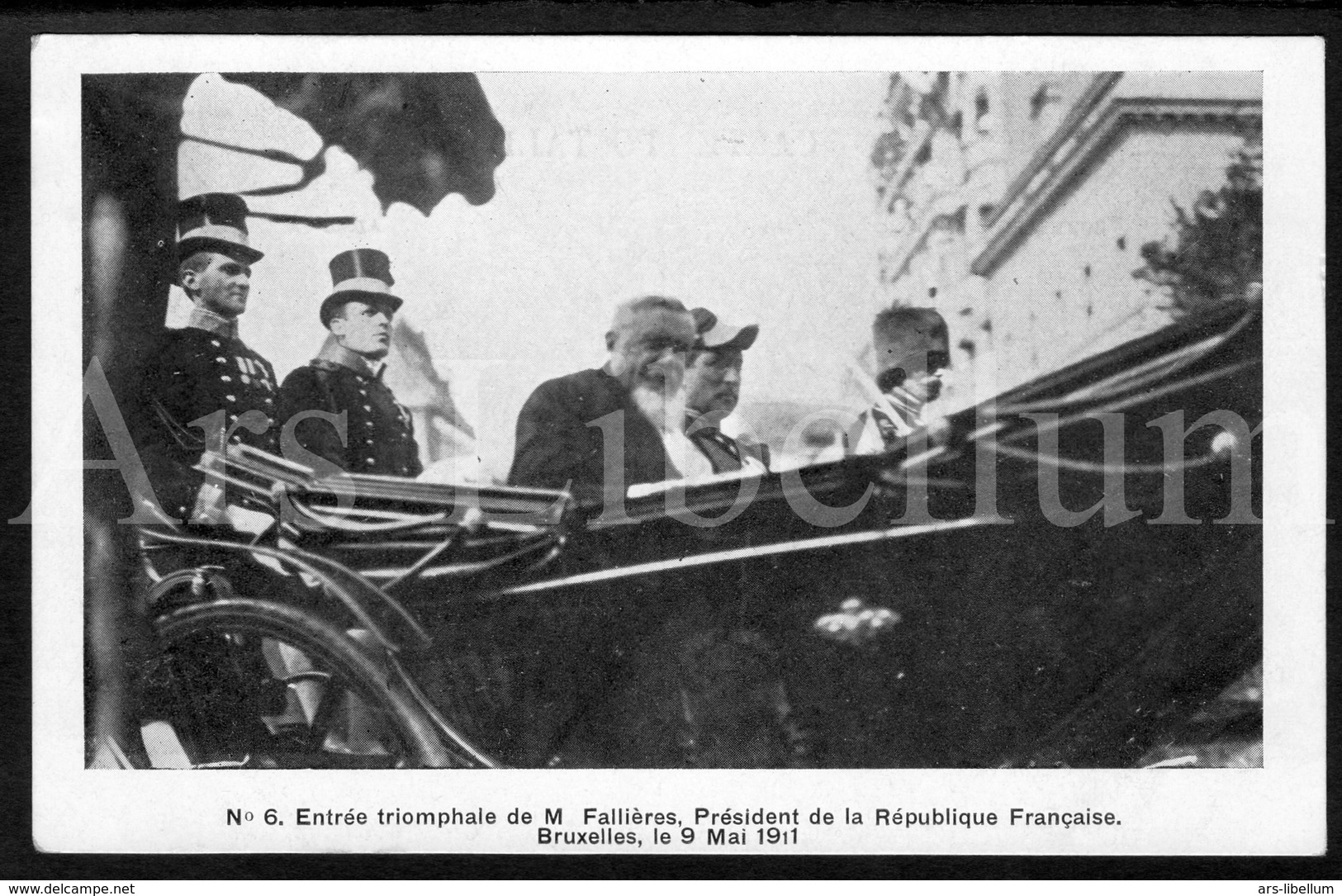 Postcard / ROYALTY / Belgique / Roi Albert I / Koning Albert I / Armand Fallières / Bruxelles / 1911 / Unused - Feesten En Evenementen