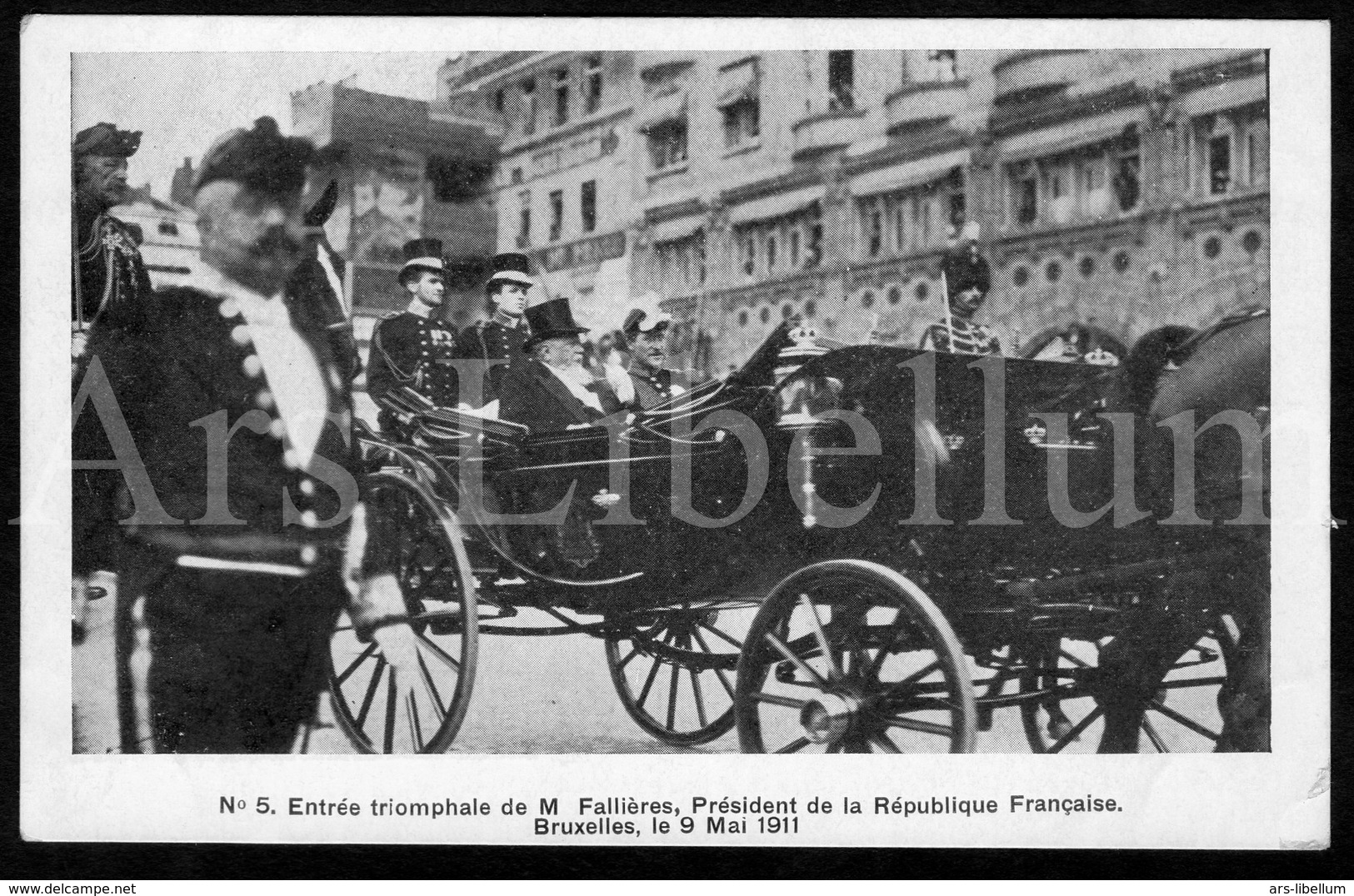 Postcard / ROYALTY / Belgique / Roi Albert I / Koning Albert I / Armand Fallières / Bruxelles / 1911 / Unused - Fêtes, événements