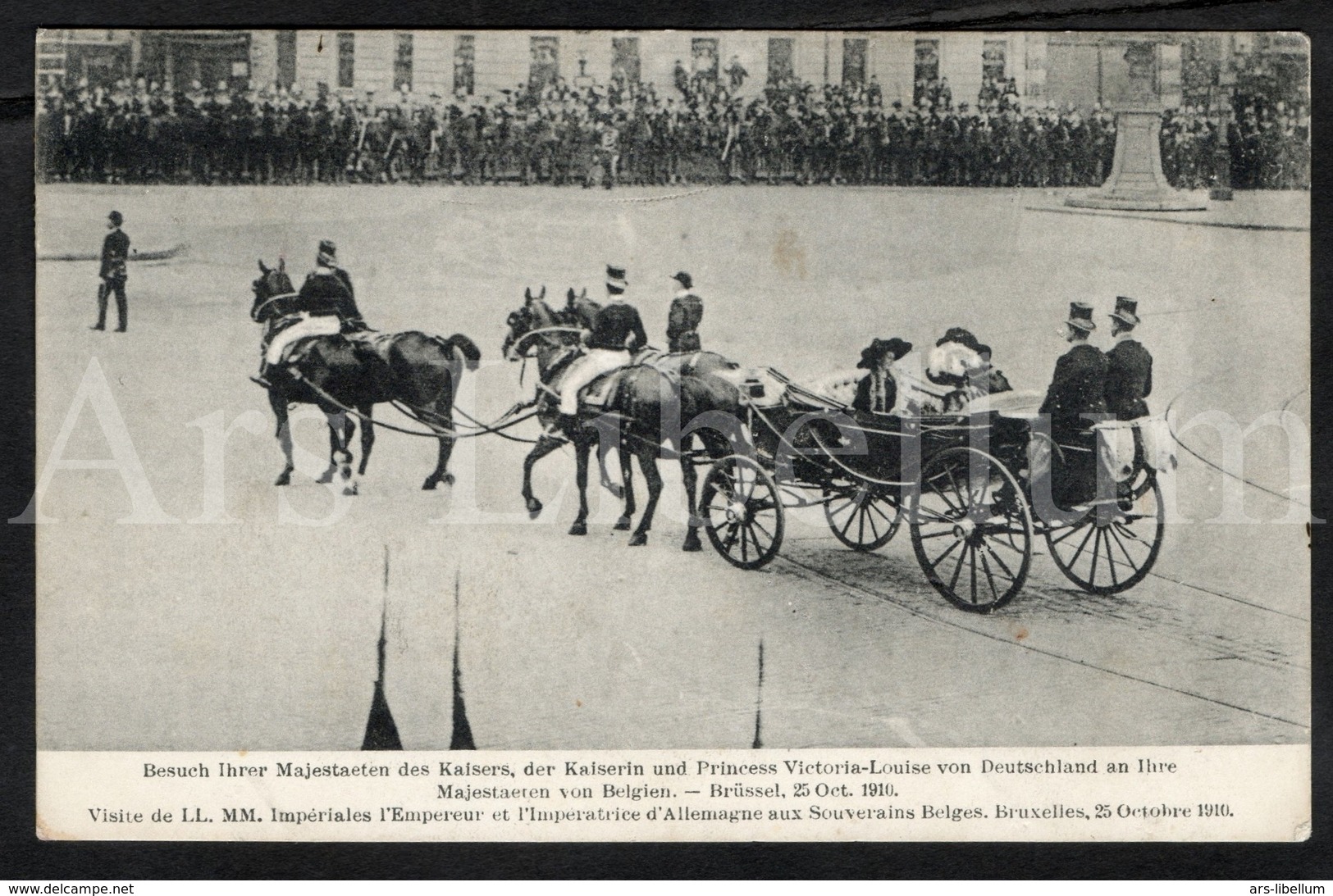 Postcard / ROYALTY / Belgique / Roi Albert I / Koning Albert I / Kaiser Wilhelm II. / Bruxelles / 1910 / Used - Feesten En Evenementen