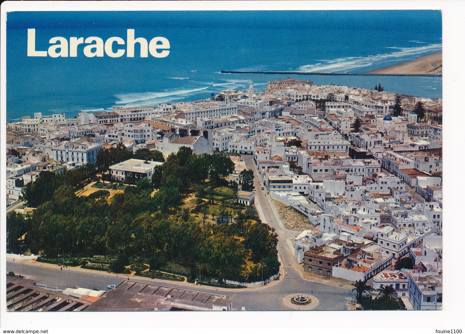 Carte ( Format 15 X 10 Cm )  Larache Vue Aérienne - Autres & Non Classés