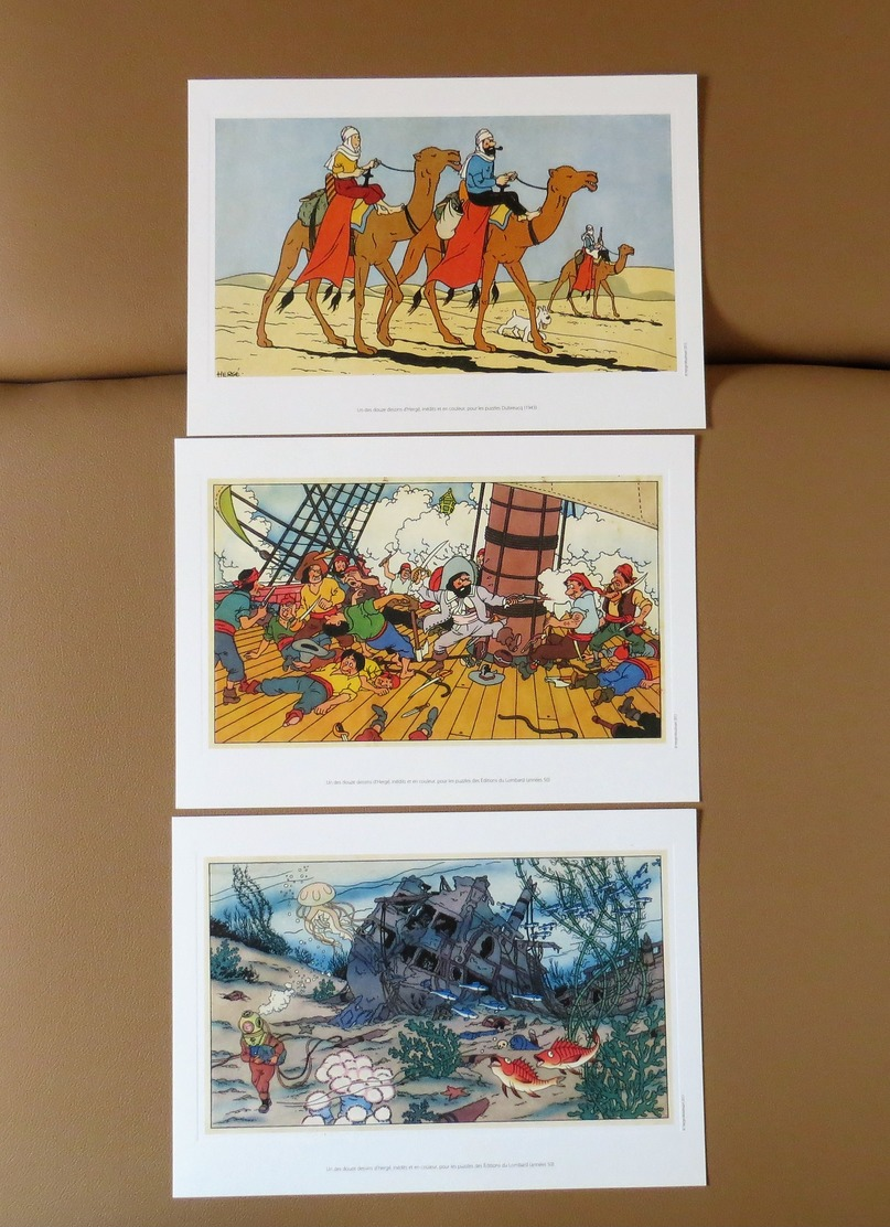 Lot De 3 Ex-Libris TINTIN - Autres & Non Classés