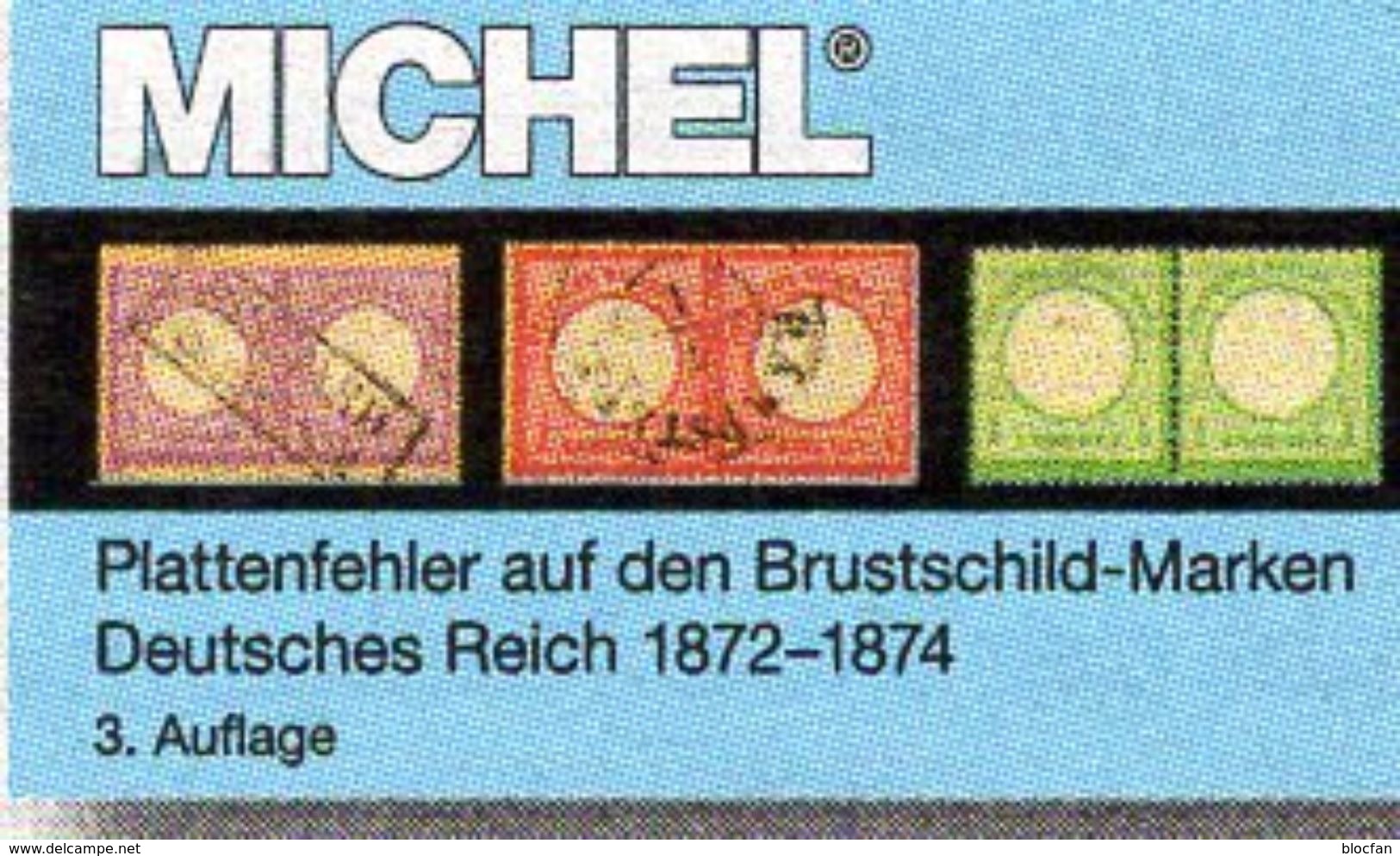 MICHEL 2017 Deutschland Brustschild 1872 Neu 89€ Deutsche Reich Plattenfehler Kaiserreich Special Catalogue Germany - Deutschland