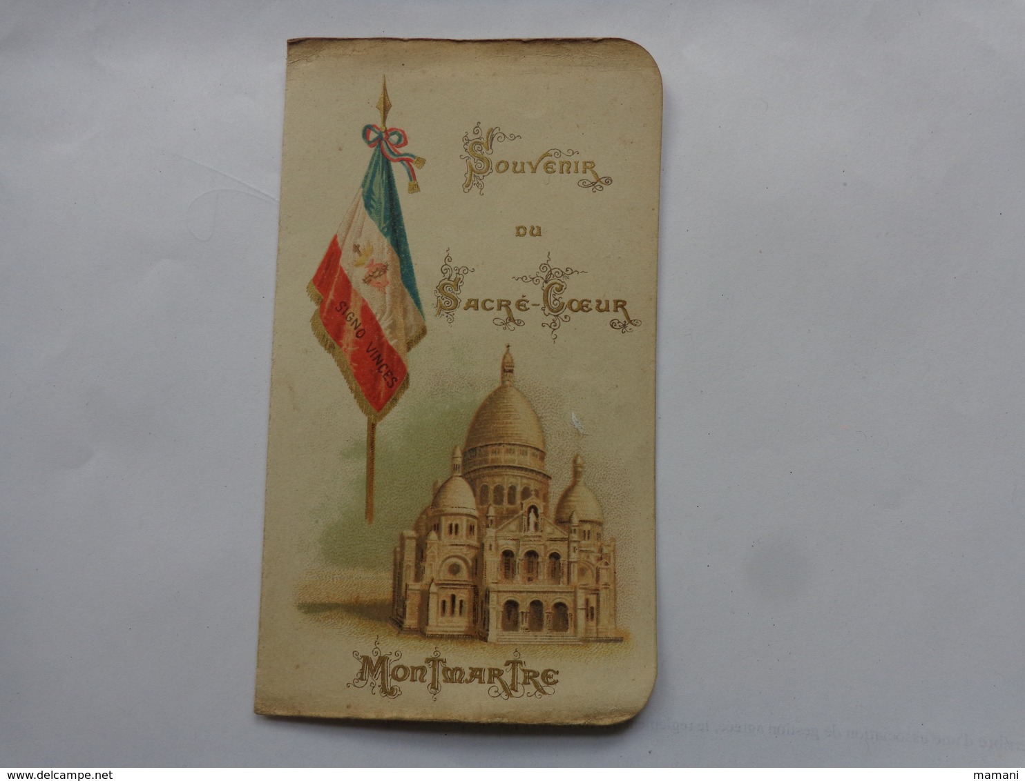 Souvenir Du Sacre Coeur-montmartre -drapeau Coeur-signo Vinces-cloche-militaria - Godsdienst & Esoterisme