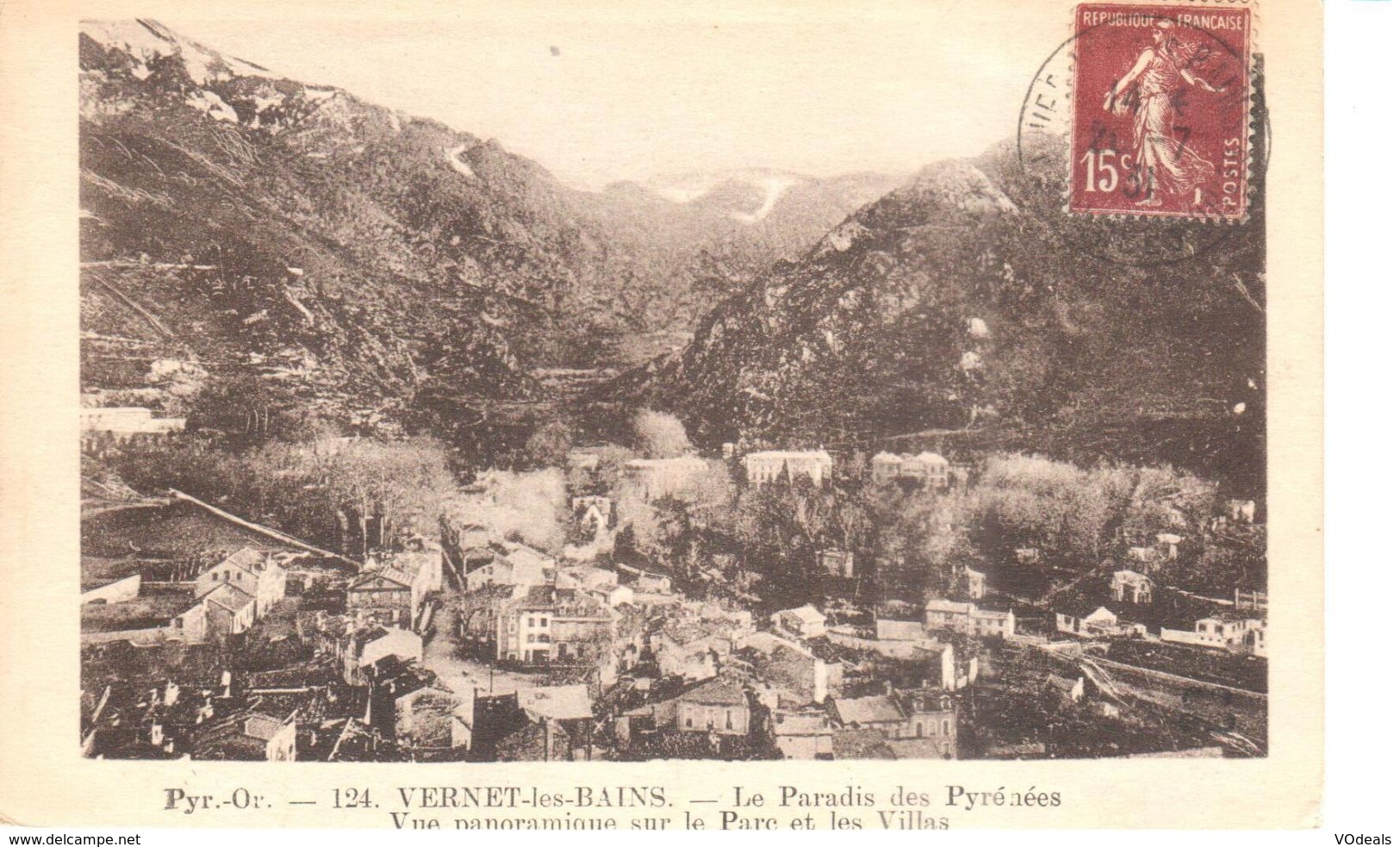 (66) Pyrénées Orientales - CPA - Vernet-les-Bains Le Paradis Des Pyrénées - Vue Panoramique - Autres & Non Classés