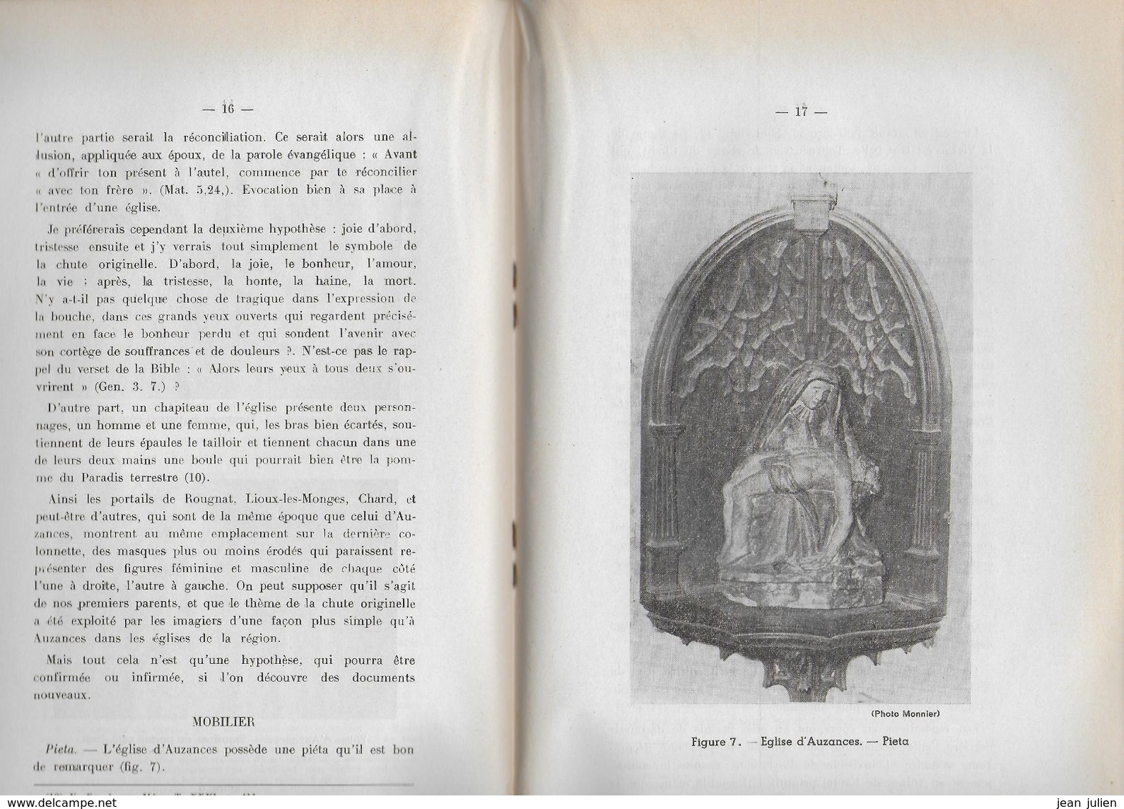 23  -  AUZANCES  - ROUGNAT - Eglise - 1963 - Pages Non Coupées - Limousin