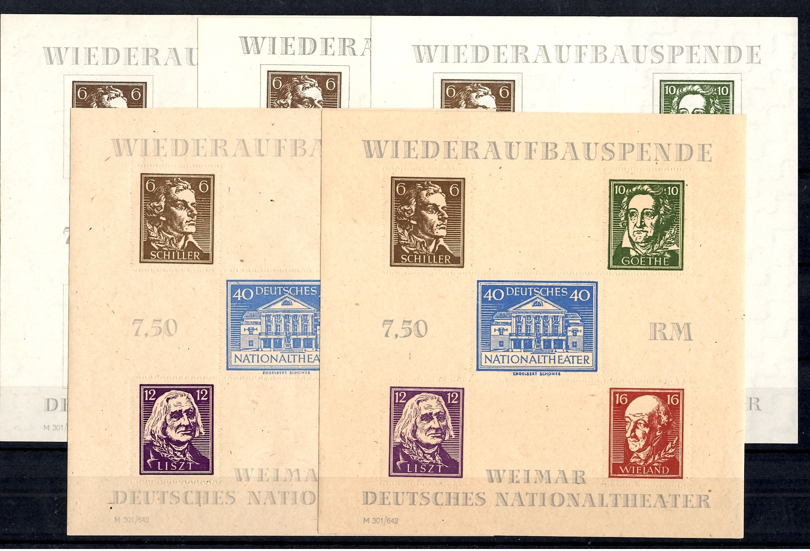 Allemagne/Thuringe Blocs-feuillets YT N° 3 (2) Et N° 3A (3) Neufs ** MNH. TB. A Saisir! - Autres & Non Classés