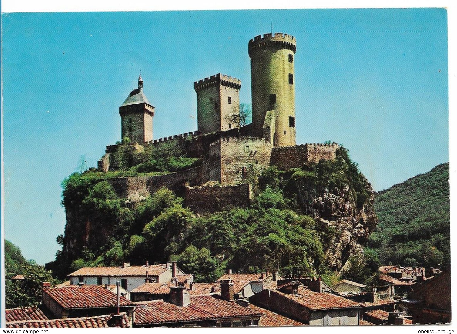 09 FOIX CHATEAU DES COMTES DE FOIX  CARTE ECRITE N°125 - Foix