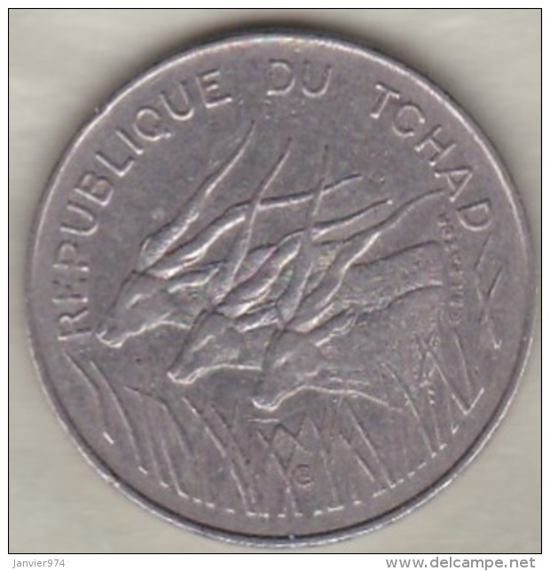 République Du Tchad 100 Francs 1980, Cupro Nickel , KM# 3 - Tchad