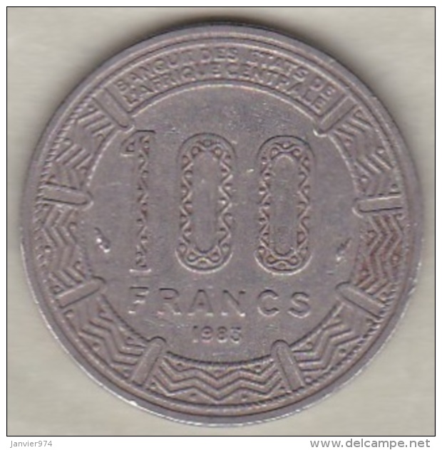 CAMEROUN &ndash; CAMEROON . 100 Francs 1983 ,  En Nickel .KM# 17 - Cameroun