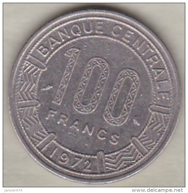 CAMEROUN &ndash; CAMEROON . 100  Francs 1972 ,  En Nickel .KM# 16 - Cameroon