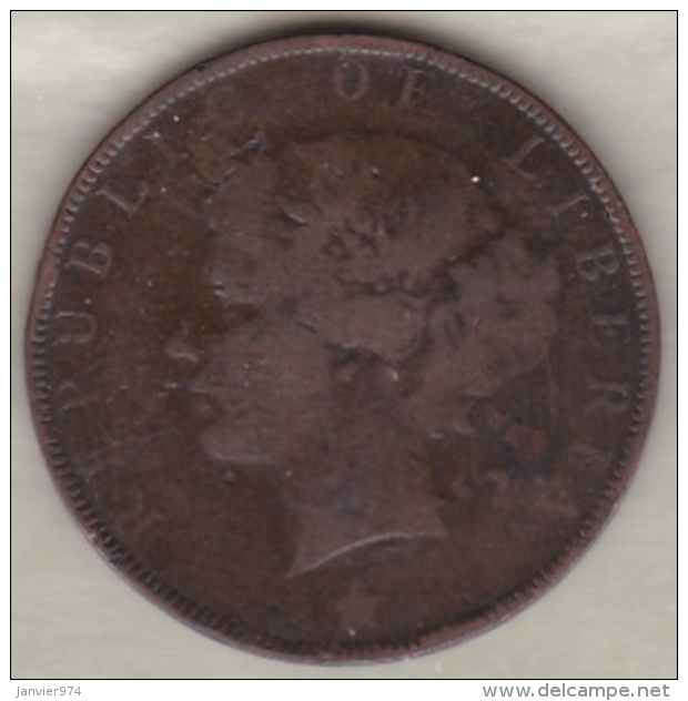 Liberia. 2 Cents 1896. Bronze .KM# 6 - Liberia