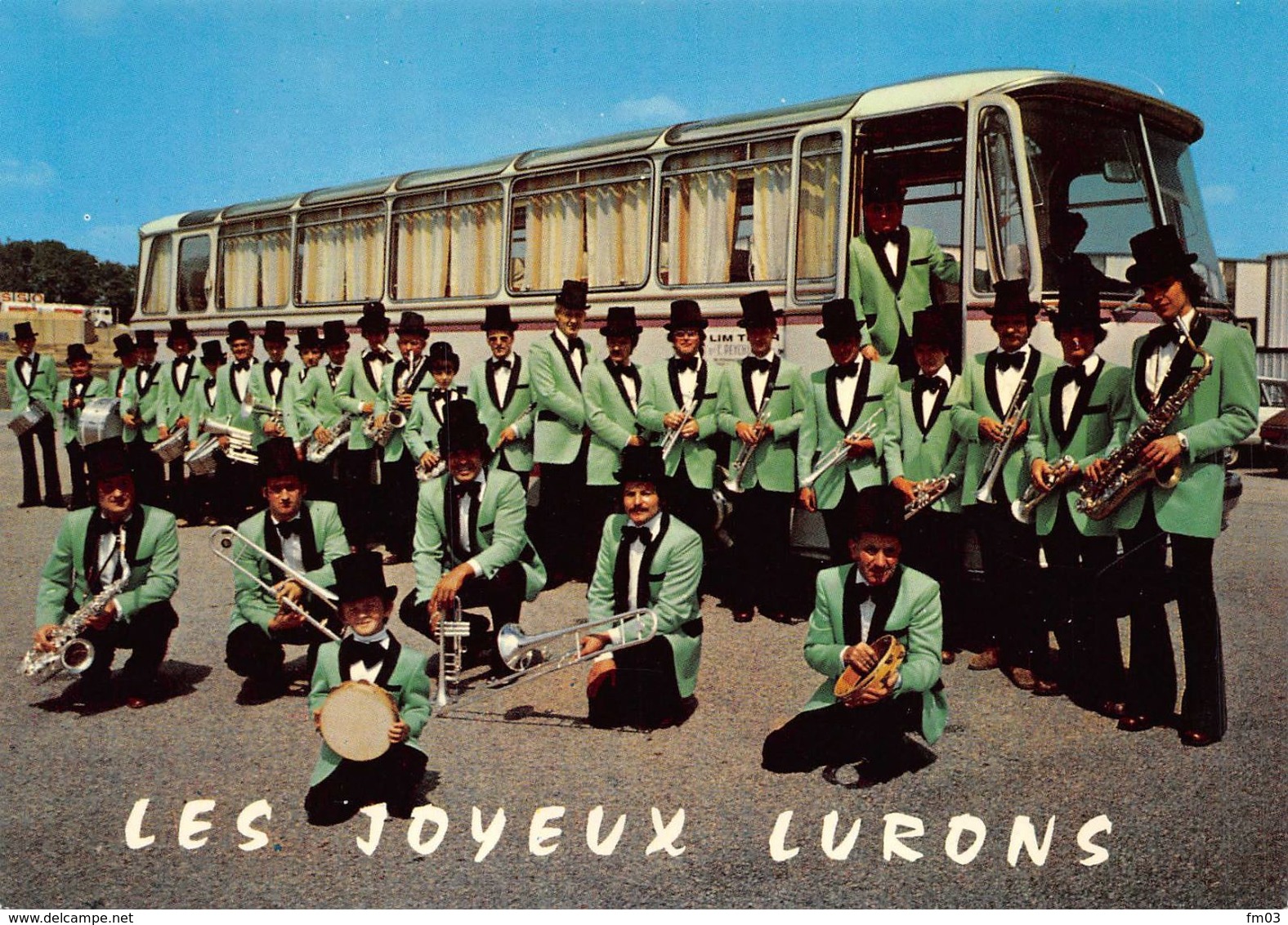 Bessines Orchestre Les Joyeux Lurons Autocar Bus - Bessines Sur Gartempe