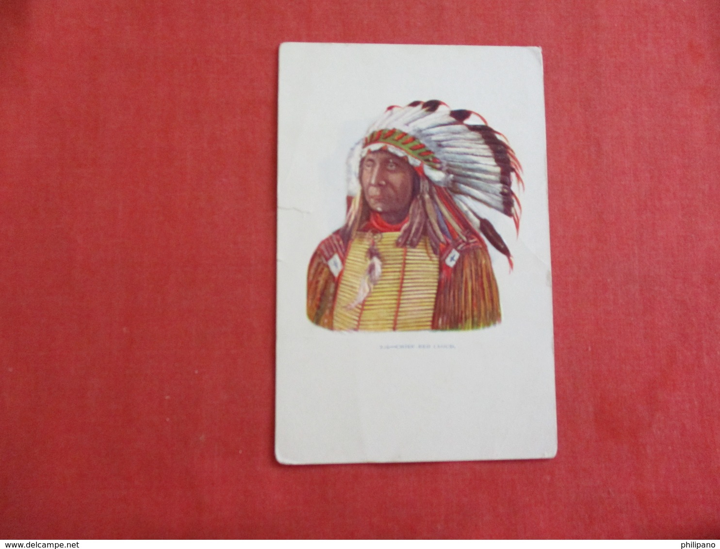 Embossed Chief Red Cloud  Tear Left Border .ref 2898 - Native Americans