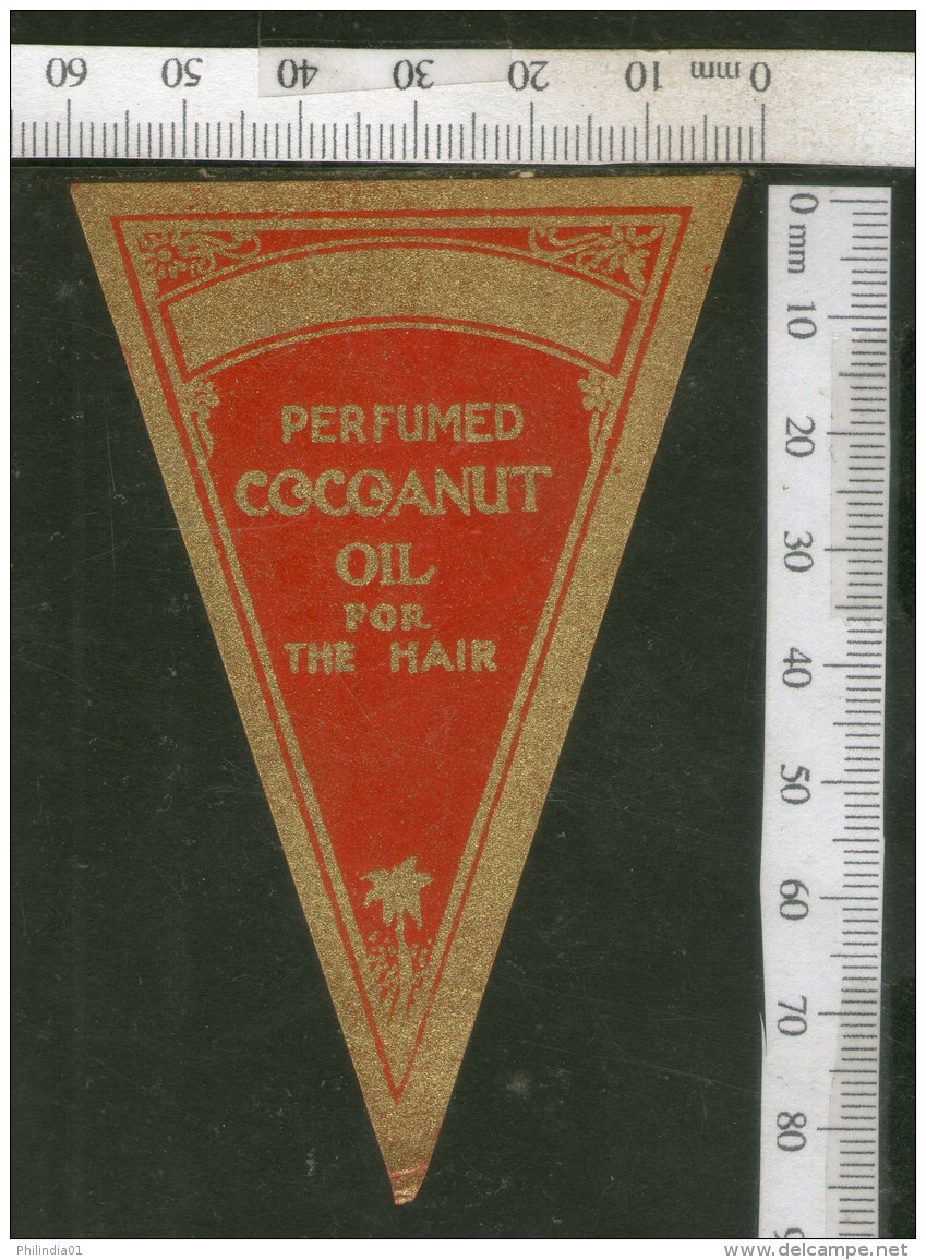 India Vintage Trade Label Cocoanut Essential Hair Oil Label # LBL100 - Labels