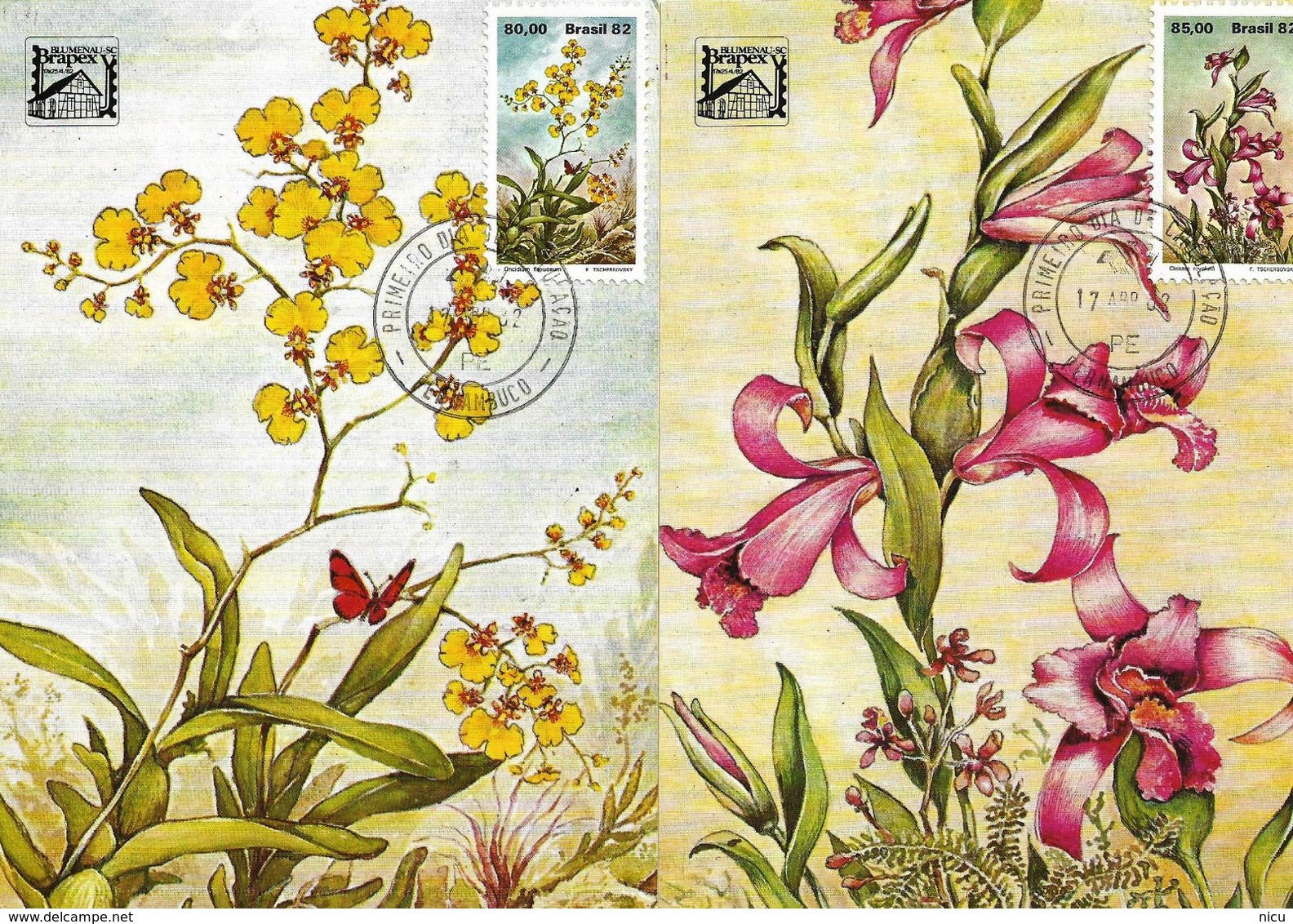 1987 - FLOWERS - ORCHIDS - Maximum Cards