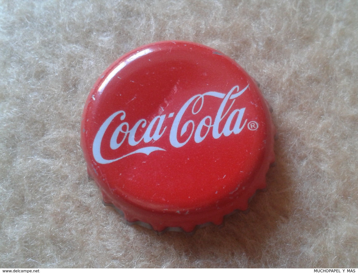 CHAPA DE SPAIN ESPAÑA USADA USED BOTTLE CROWN CAP KRONKORKEN CAPSULE TAPPI CORONA COCACOLA COCA COLA ROJO VER FOTO/S - Otros & Sin Clasificación