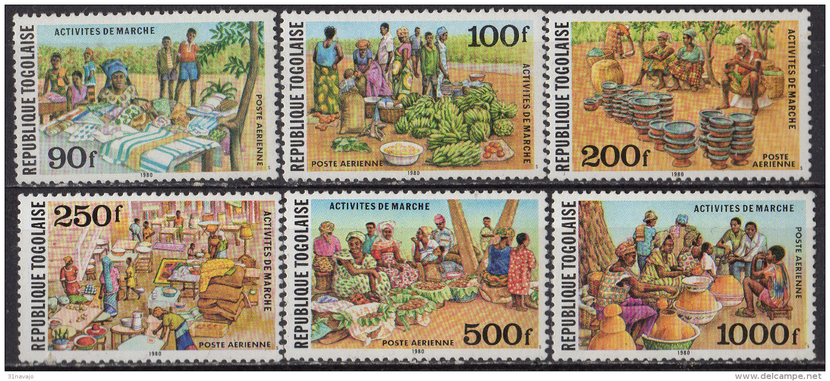 TOGO - Série Courante Poste Aérienne 1981 - Togo (1960-...)